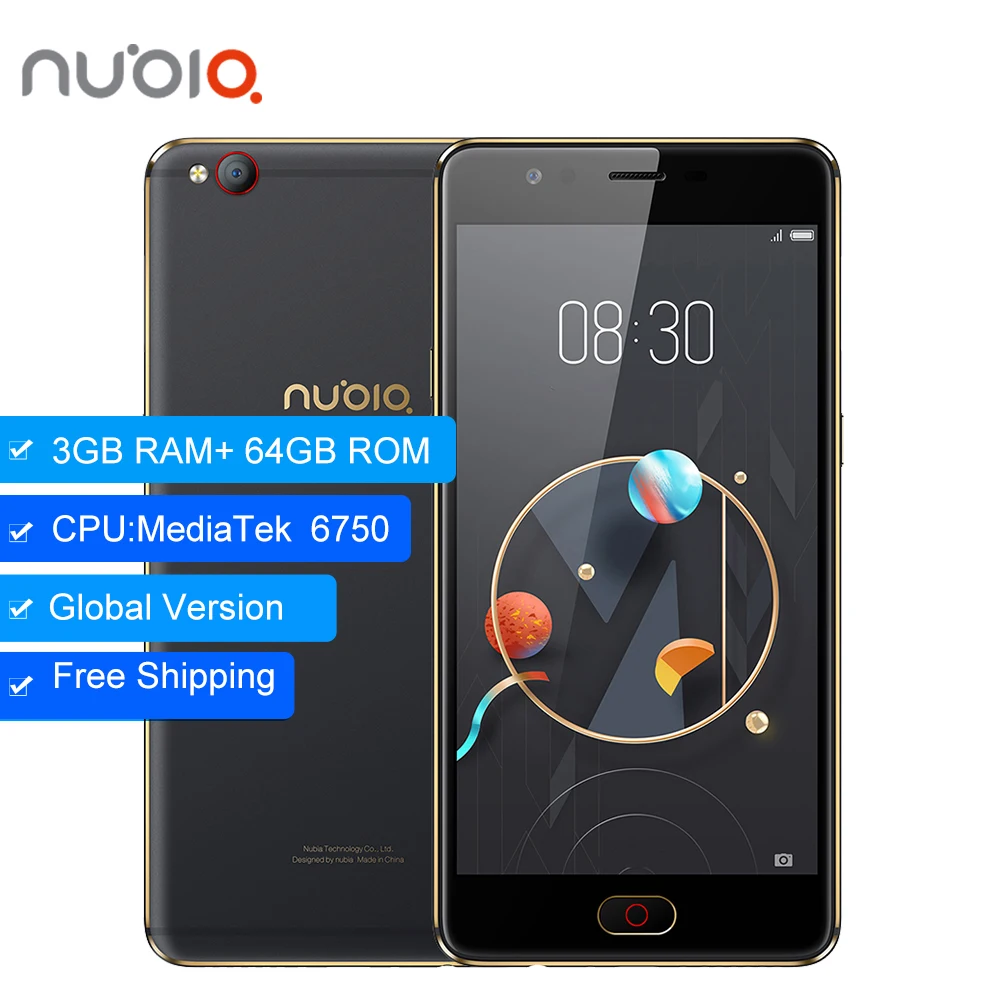 Оригинальный zte Nubia m2 Lite 3 ГБ 6 4G B LTE MT6750 Octa Core Android M 5 &quot16.0MP 3000 мАч Батарея смартфон с