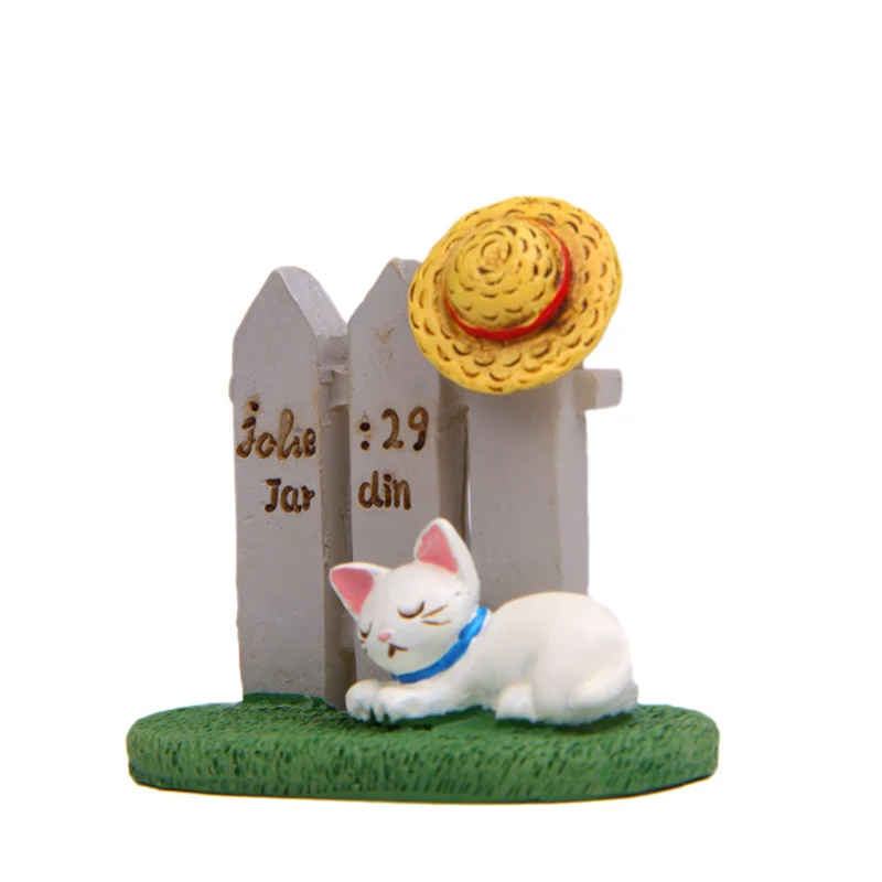 1 шт. забор для кошек Zakka игрушки кавайные фигурки из смолы садовые подставки