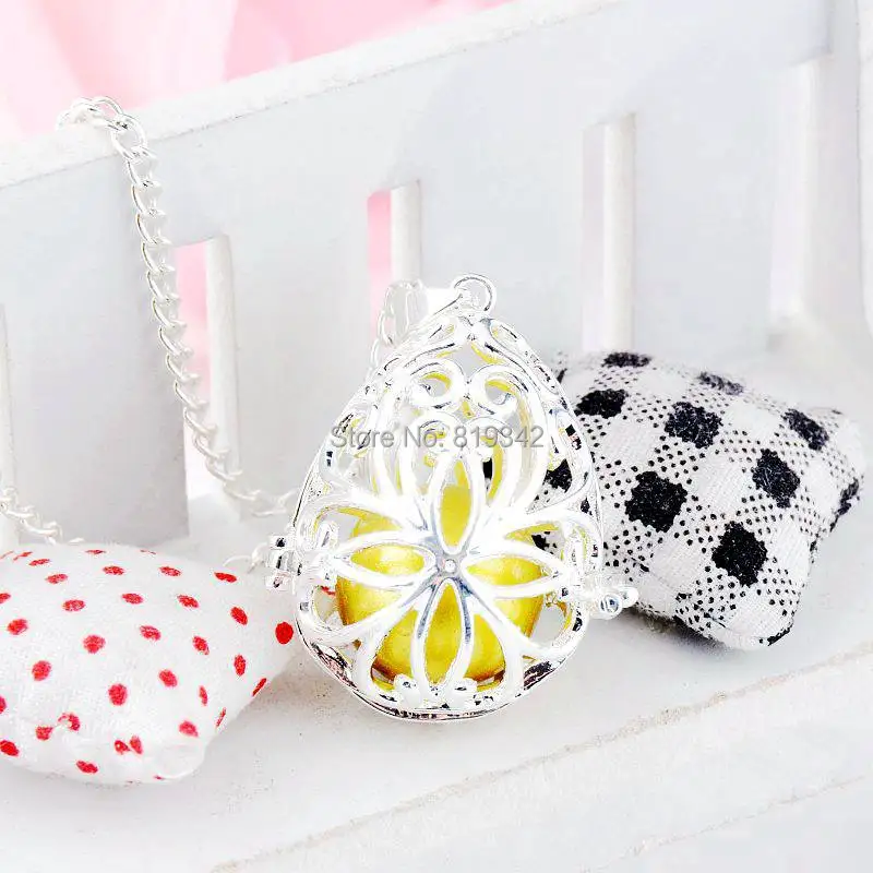 Подарок для мамы подарок ребенка почерневший ангел мексиканская бола ожерелье