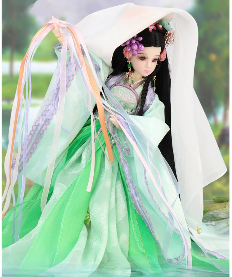 Бесплатная доставка китайские древние мифы игрушки BJD модель макияж улыбка куклы