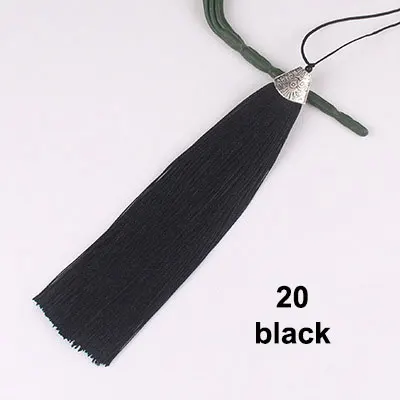 20 black 2 шт./лот 18 см кисточка декоративная шелковая Сделай Сам кисточки шелковая кисточка швейная ткань аксессуары бахрома отделка для diy Подвеска кисточка Декор - Цвет: 20 black