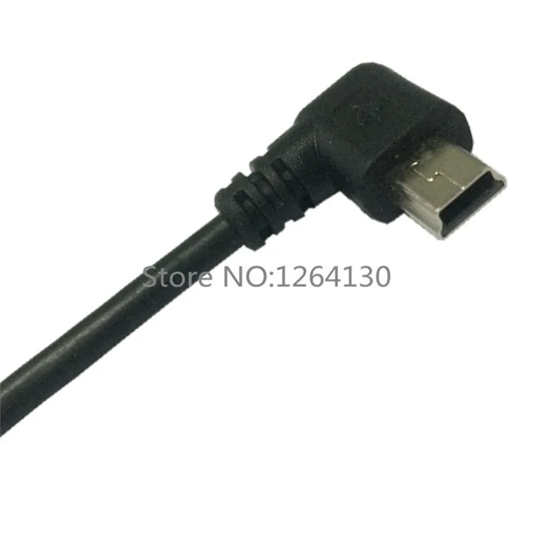 Мини USB B Тип 5pin мужской левый Угловой 90 градусов к 2 0 Мужской кабель для передачи