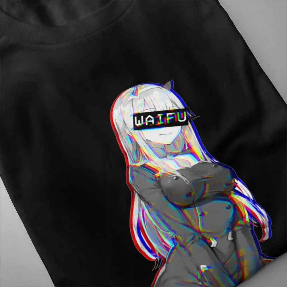Darling в Franxx T ЕЭС ноль два Waifu футболки Organnic хлопка для мужчин Бесплатная доставка