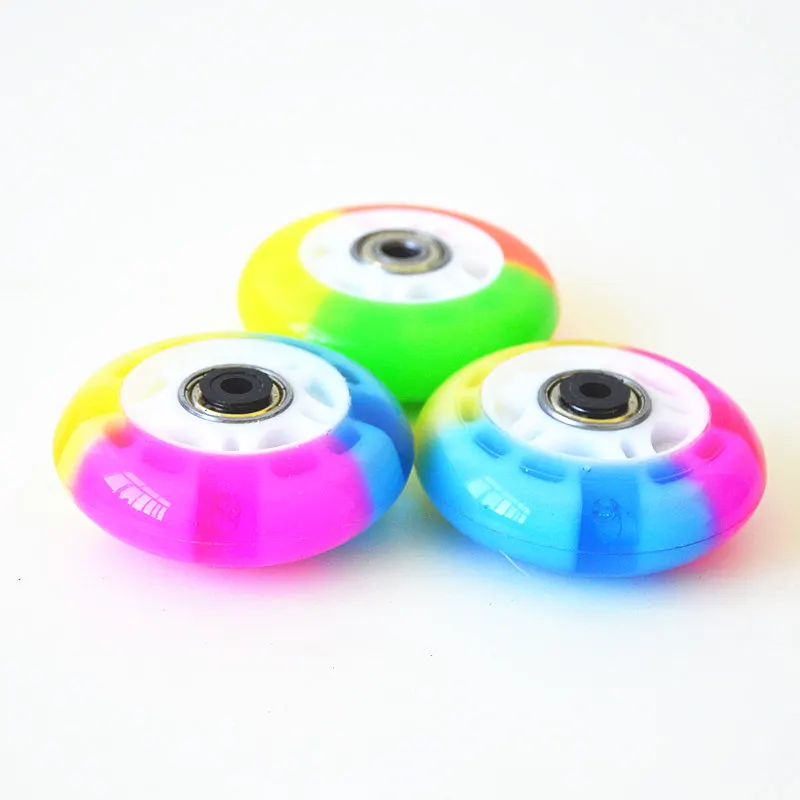 4 шт. роликовые коньки из ПУ кожи 70 мм|flashing roller|wheels inlineflashing roller skate wheels |