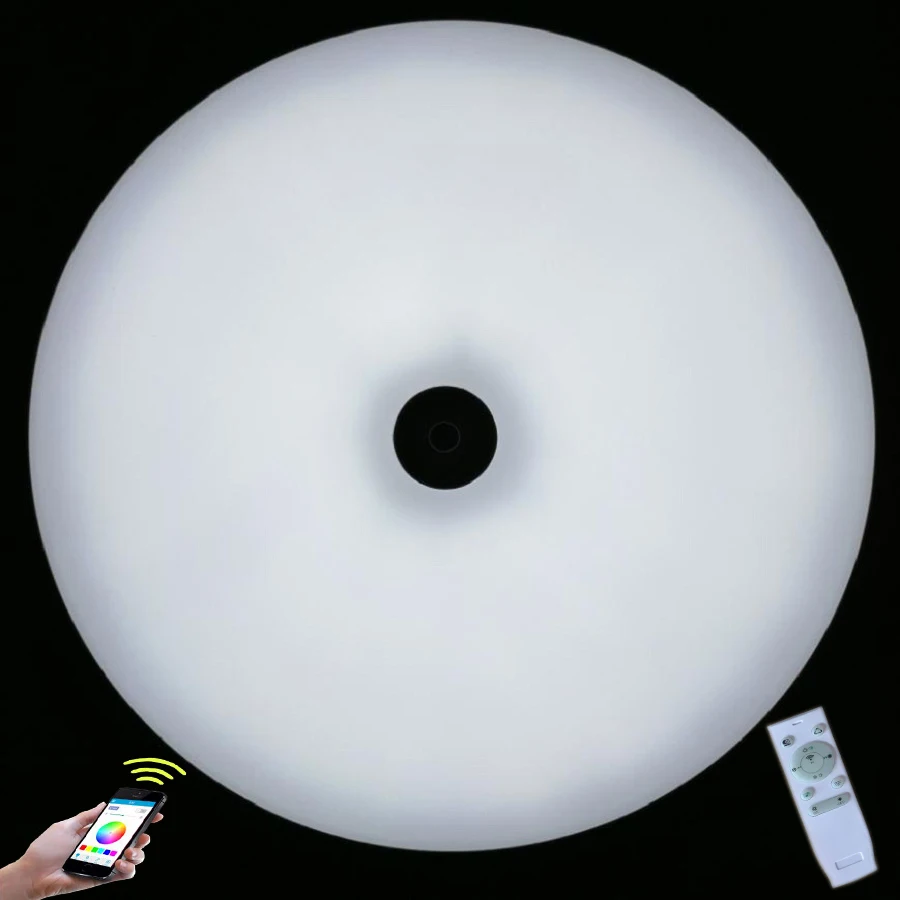 Новый RGB Диммируемый светодиодный Bluetooth музыкальный потолочный светильник с