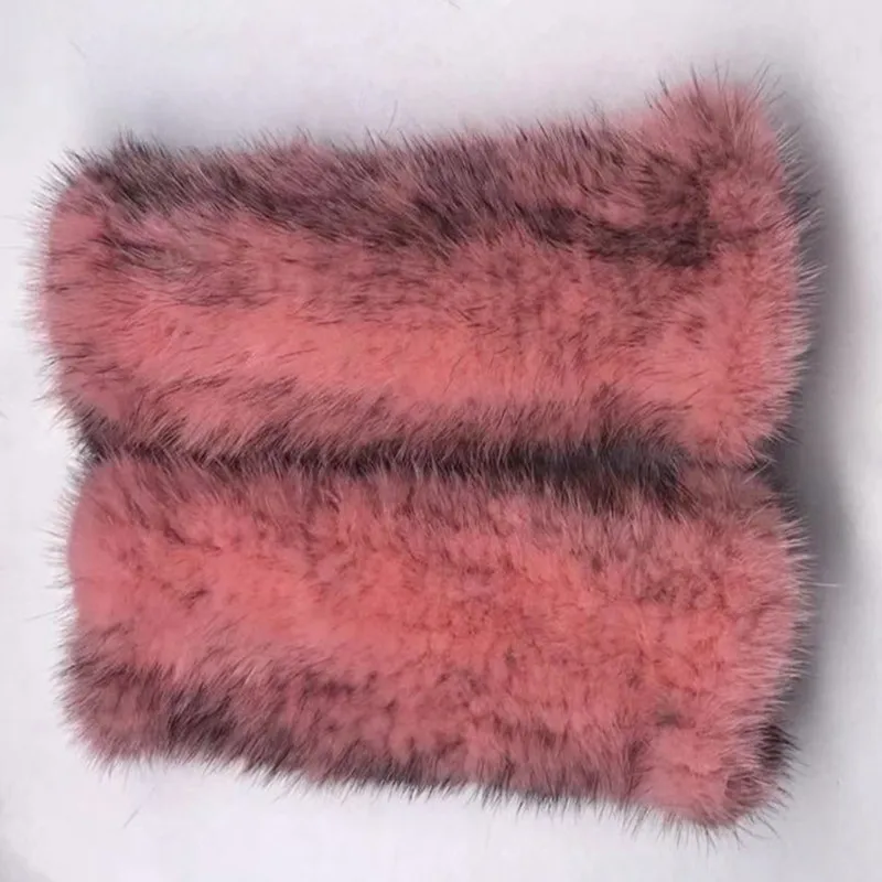 Перчатки из натуральной кожи норки зимние перчатки без пальцев на руку новинка