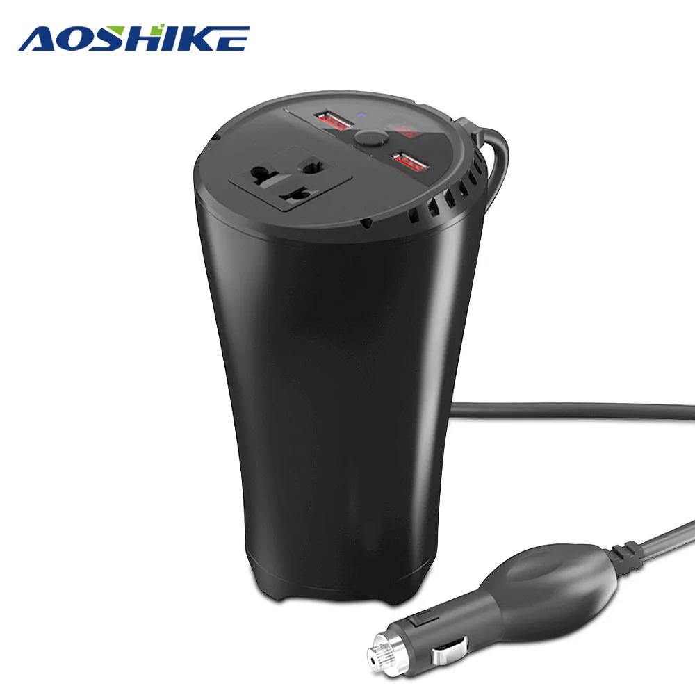 AOSHIKE 150 Вт автомобильный инвертор 12 В до 220 Авто Мощность Напряжение конвертер USB