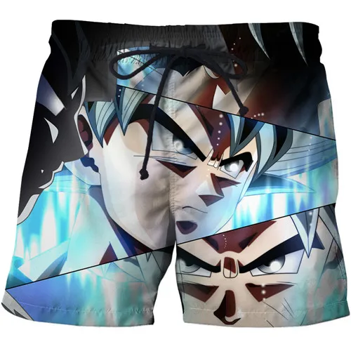 Beagita Супер saiyan пляжные шорты Плавки Последняя мода мужские шорты dragon ball Z дышащие Бермуды мужские шорты - Цвет: AFSTK1297