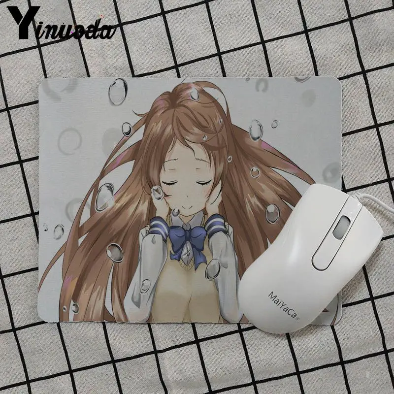 No Lock Edge25x29cm Yinuoda Лидер продаж тихий голос Koe No Katachi геймер скорость мыши розничная резиновый коврик для мыши PaintedStyle мягкая игровая коврик для мыши - Цвет: No Lock Edge25x29cm