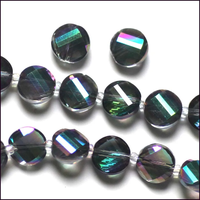 6 мм 8 10 Новый дизайн зеленый цвет витые пуговицы формы бусины хрустальные