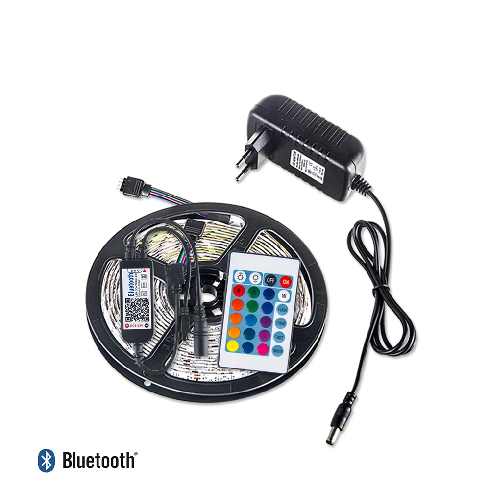 Светодиодная ленсветильник RGB с Bluetooth 12 В 300 светодиодов 5 м|Светодиодные ленты| |