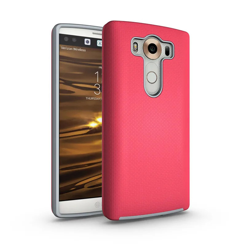 Для LG V10 Тонкий чехол Heavy Duty противоударный защищать для Гибридный задняя двойной