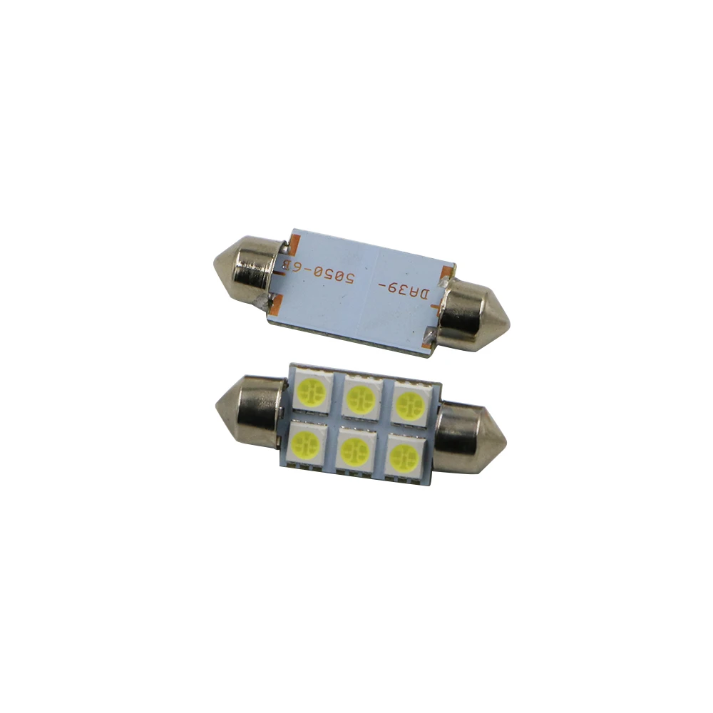 Y 50x белая гирлянда светодиодная купольная лампа 5050 SMD СВЕТОДИОДНЫЙ Led C5W