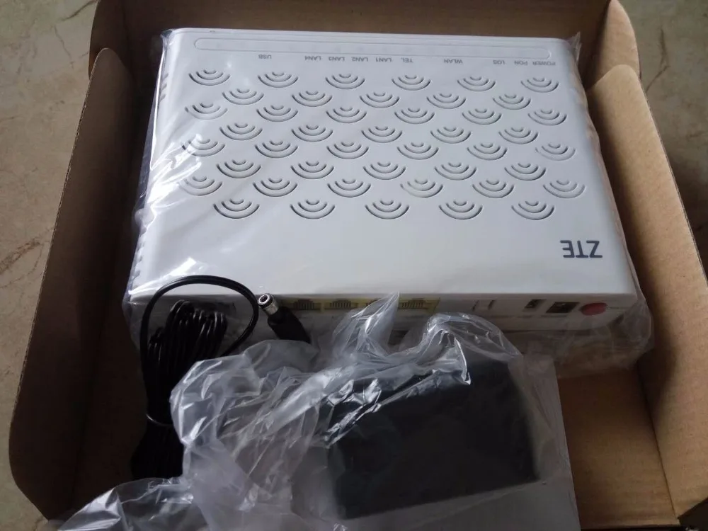 Оригинальный Новый F660 GPON ONU 1GE + 3FE порт 1 Голосовой WIFI ONT английский интерфейс|zte