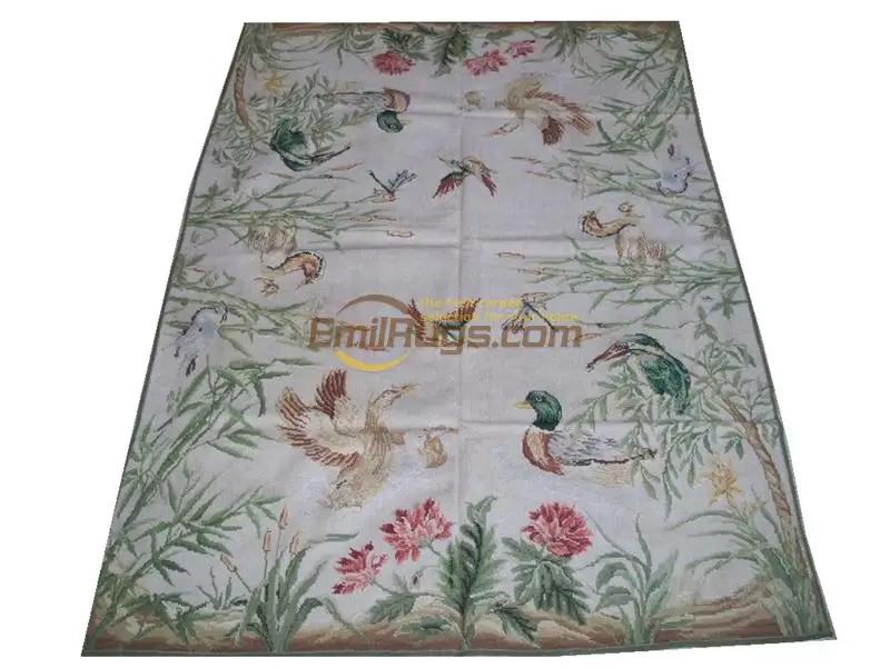 

Style Luxury Needle Point Hand-woven Carpet Beautiful Amazing Hand Crafted Gorgeous Floral Needlepoint Handmade