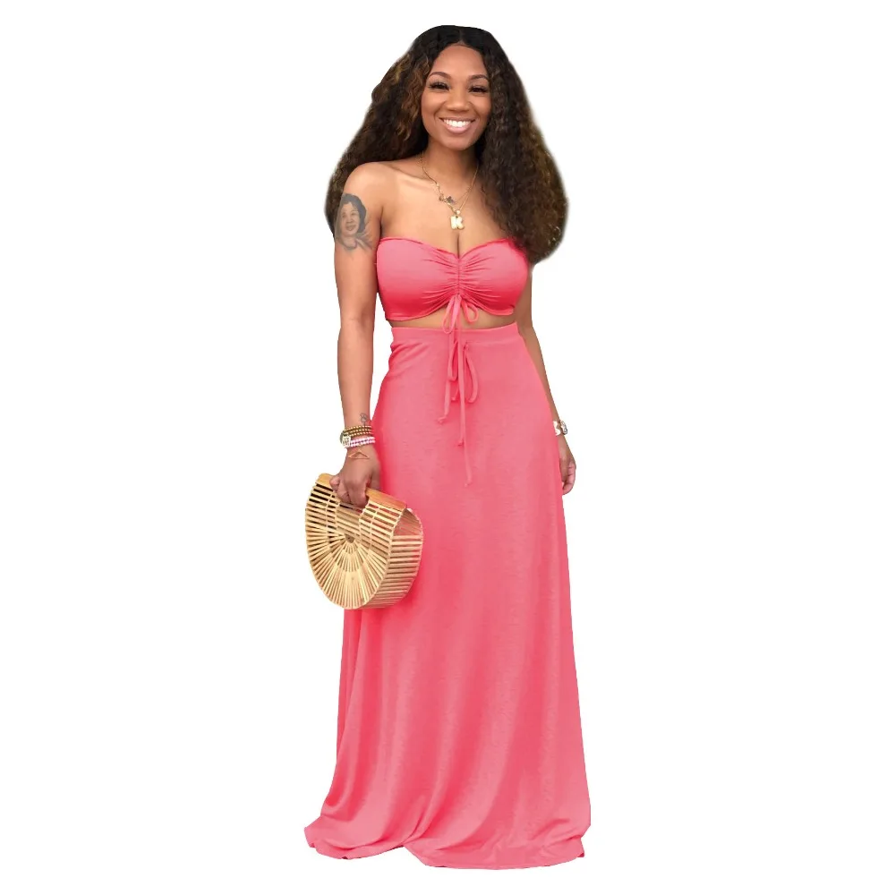 Сексуальный однотонный бандажный Топ без рукавов с открытой спиной и однотонное