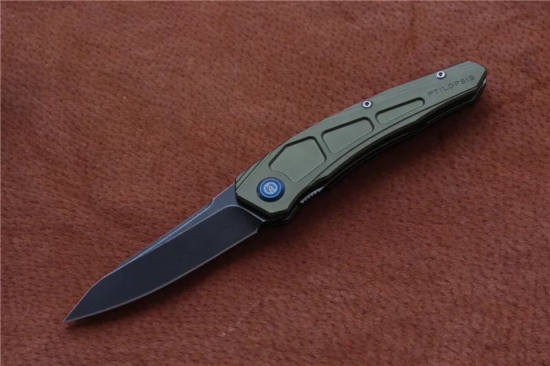 Складной нож MAXACE PTILOPSIS M390, ручка из алюминиевого сплава, нож для выживания на природе, для кемпинга, охоты, инструменты для повседневного использования - Цвет: C