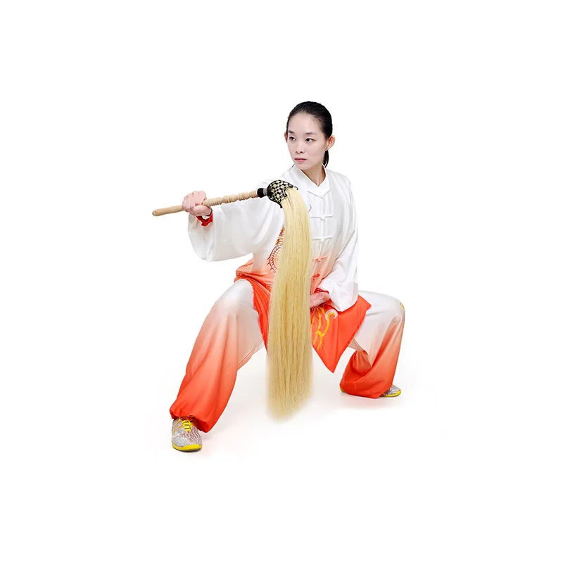 Конский венчик Taichi с деревянной ручкой Wudang Taoism настоящий конский волос|Боевые