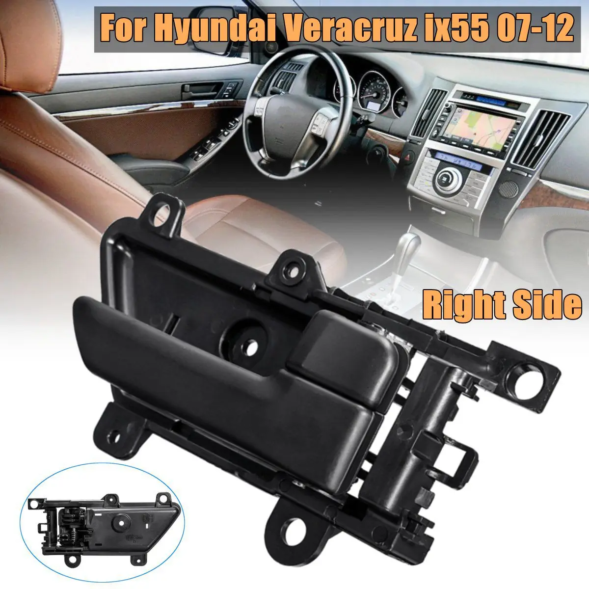 1 Pcs Right Side 1 пара внутри салона автомобиля дверные ручки для hyundai Веракрус ix55 2007 2008 2009 2010 2011 2012 82610-3J000WS 82620-3J000WS - Цвет: 1 Pcs Right Side