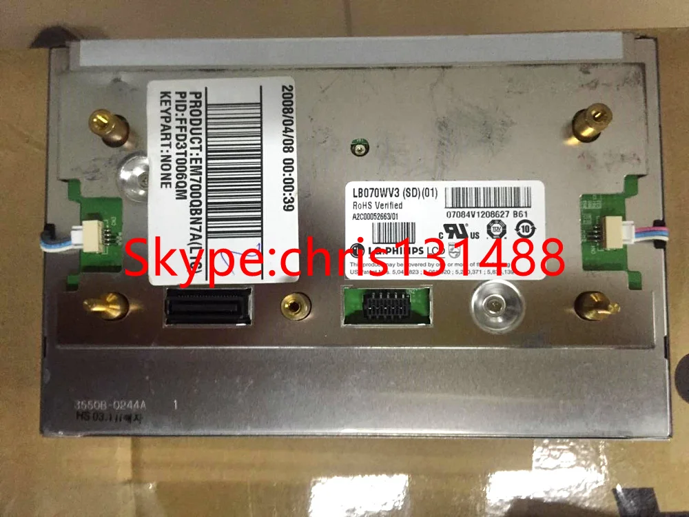 Оригинальный 7 &quotЖК-дисплей LB070WV3 (SD) (01) LB070WV3-SD01 экран для Mercedes Ben W204 E260