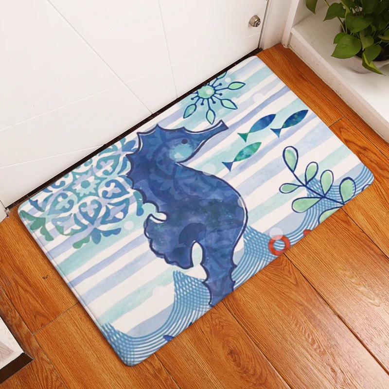 Smiry фланель вход дома Нескользящие ковер Винтаж Открытая Летняя обувь Приморский