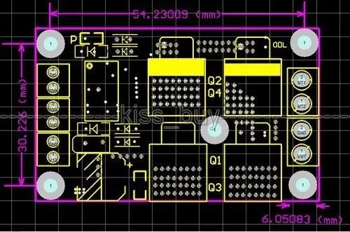 Модуль драйвера двигателя постоянного тока с начесом PWM 12В/24В/36В 450 Вт h мост