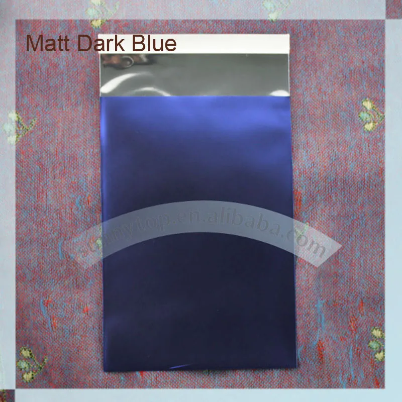 Dark blue 11x16 см цветные фольга почтовые пакеты, 4x6 матовый полиэстеровый почтовый конверт фиолетовый 4x6 Курьерская сумка для доставки - Цвет: Dark blue