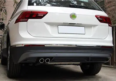 Стальная накладка для украшения заднего бампера 3 шт. VW Tiguan 2 го поколения 2016