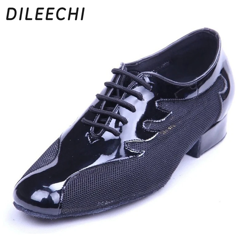 DILEECHI Новое поступление Мужская обувь для современных танцев взрослых черная