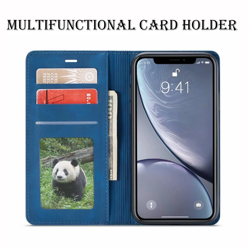 Кожаный флип-кошелек с подставкой, мягкий чехол для iPhone X, XR, XS Max, чехол держатель для карт, задняя крышка для iPhone 6, 6s, 7, 8 Plus, чехол, Fundas