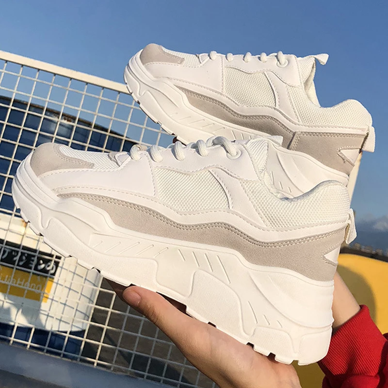 Кроссовки женские для прогулок на открытом воздухе дышащая сетчатая спортивная