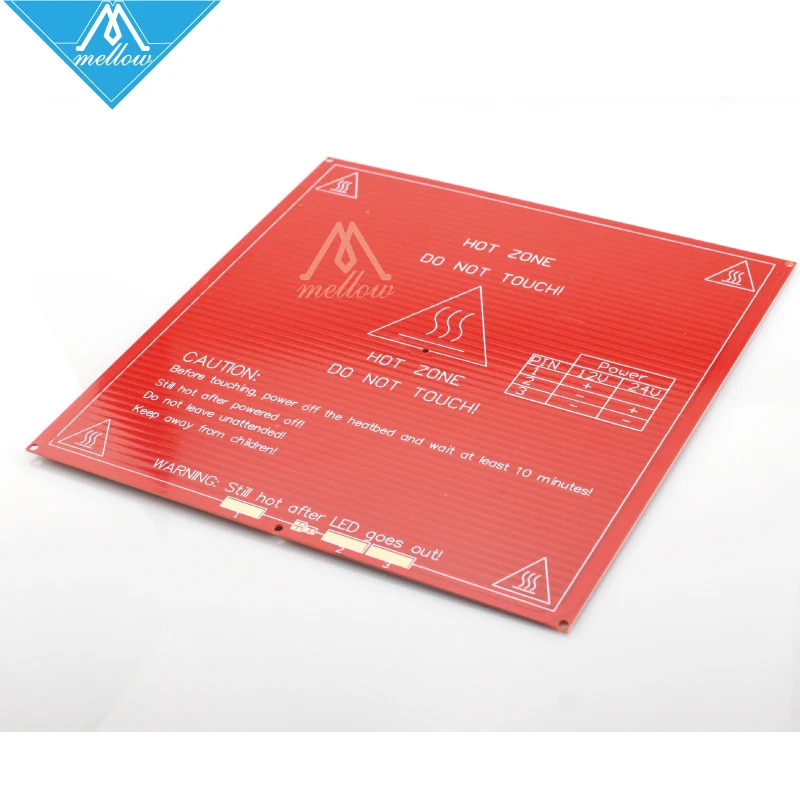 Лидер продаж! RepRap mendel PCB Heatbed MK2B со светодиодным и резистором Mendel 3D принтер hot bed|pcb