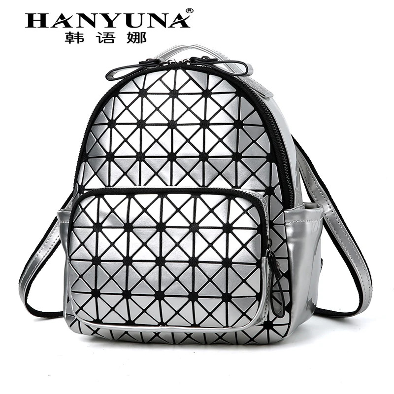 Hanyuna бренд Лидер продаж Модные рюкзаки искусственная блестящие кожаные|backpack