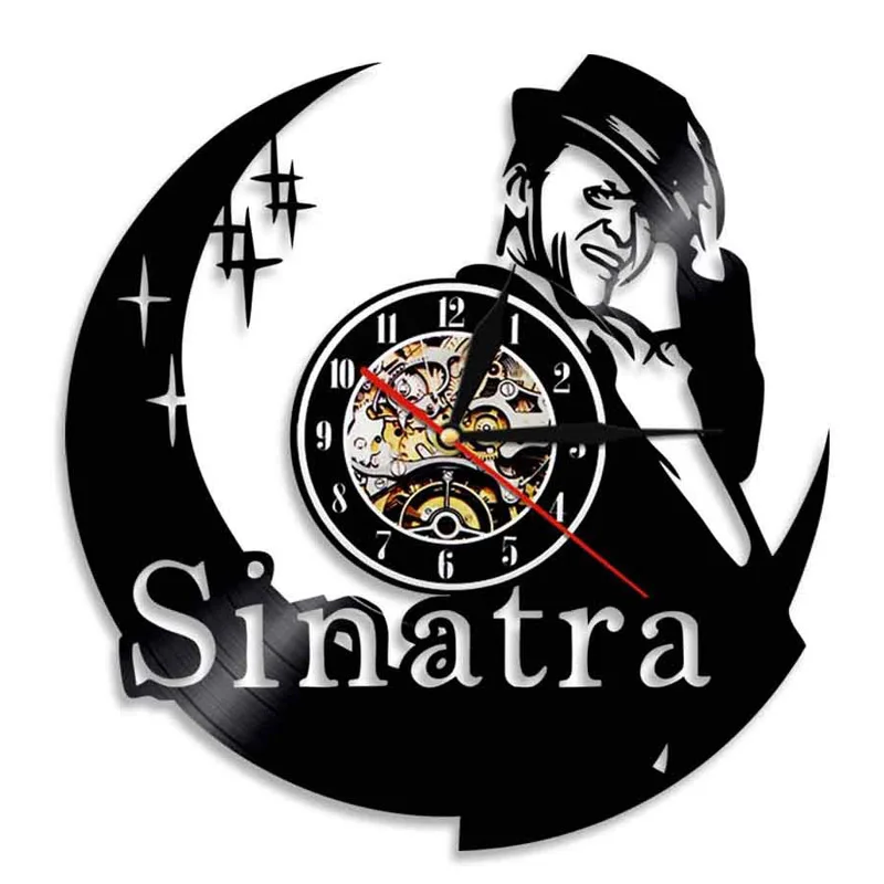 Frank Sinatra 3D настенные часы современный дизайн Музыкальная Тема американская певица виниловые часы-пластинка настенные домашние декоративные часы Подарки для веера - Цвет: Type3