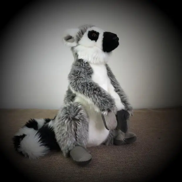 Original Cute Lemur Catta Ring-tailed Simulative Animal Soft Stuffed Plush Toy Doll Birthday Gift Children Baby Boy | Игрушки и хобби