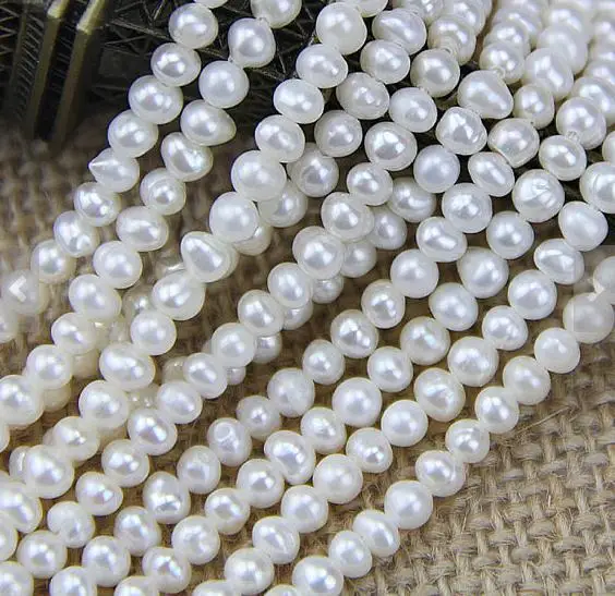 

100% Real Pearl Jewelry , 2-2.5MM Seed Pearl Strand , Natural Freshwater Small Size Pearl Beads Wholesale , Tiny Pearl Bead