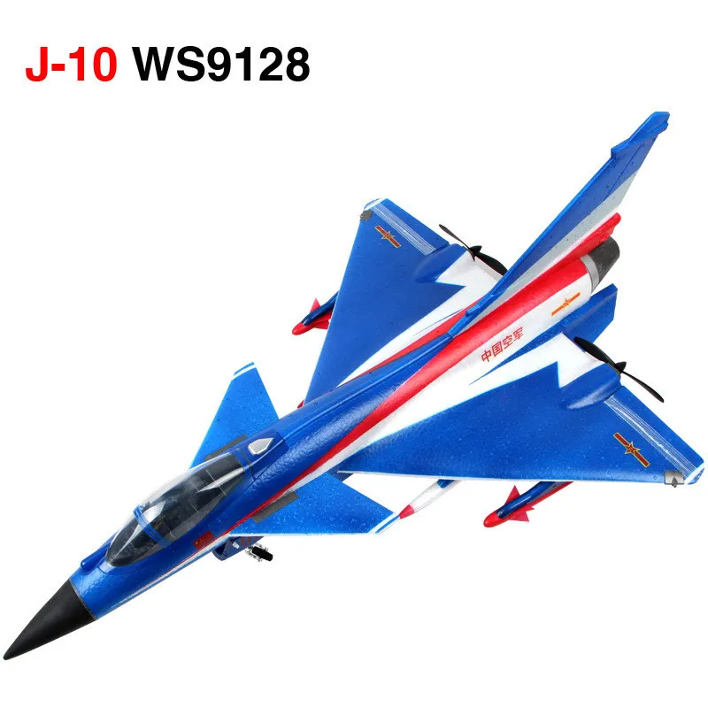 J-10 ws9128 фиксированное крыло rc Fighter 2 4 г 4ch управление полетом обновление пульт