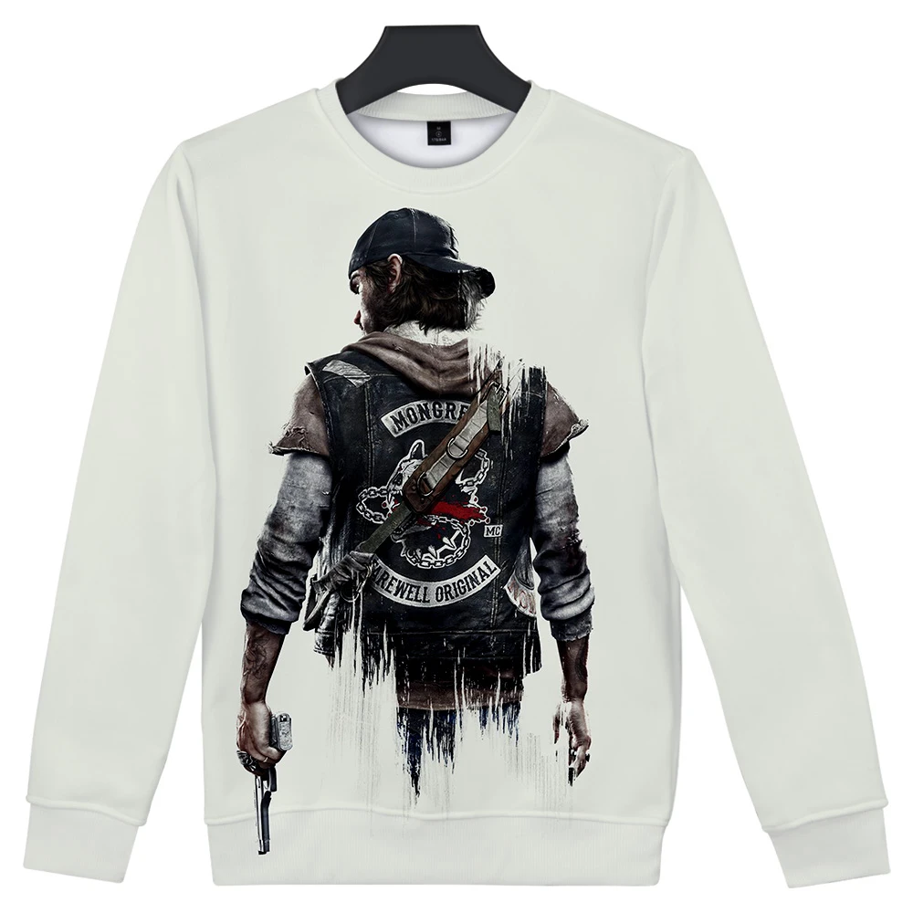 Модные days gone толстовка мужская Круглый воротник с длинными рукавами Толстовка days gone игры Harajuku топ с принтом в стиле хип-хоп толстовка