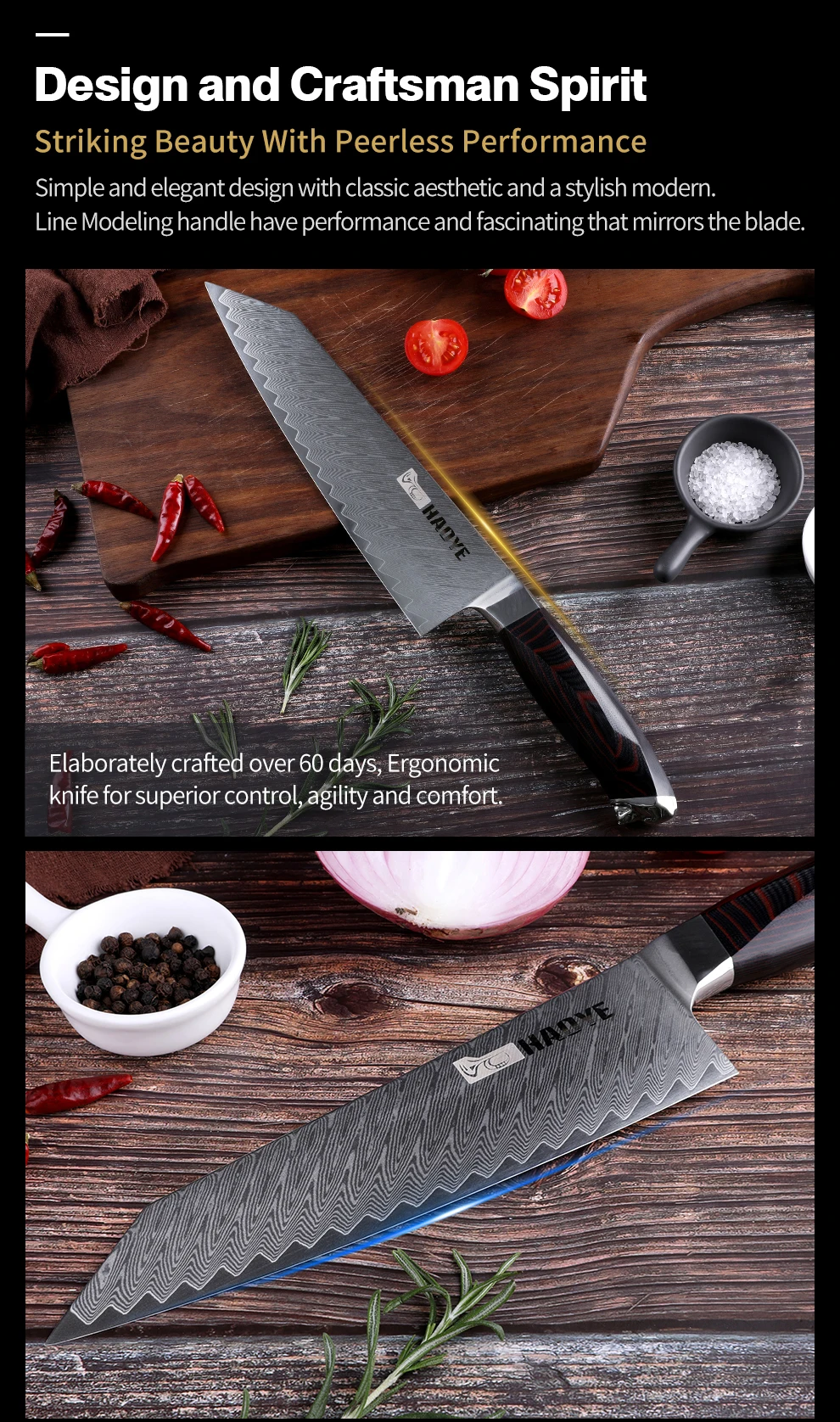 Нож шеф-повара из дамасской стали, японский vg10, мастер, кухонные ножи, kiritsuke G10, ручная работа, острое лезвие, слайсер, столовые приборы, мода