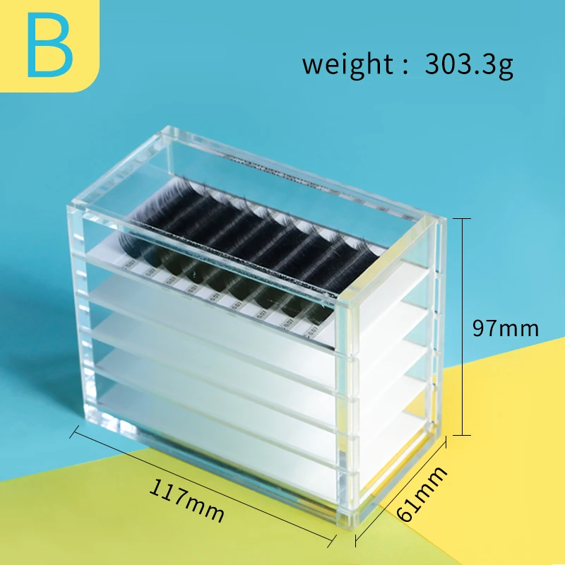 Efc коробка для хранения ресниц акриловый Органайзер держатель инструмент