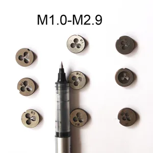 Hss круглые матрицы, микро винтовые матрицы, круглые резьбовые матрицы M1 M1.1 M1.2 M1.3 M1.5 M1.6 M1.7 M1.8 M2 M2.2 M2.5 m2,6 micro dies