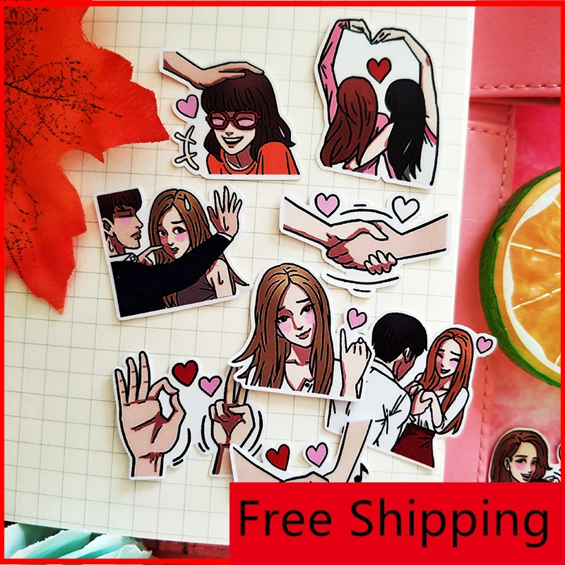 34 шт любовь пара влюбленных Персонализированные альбом для стикеров