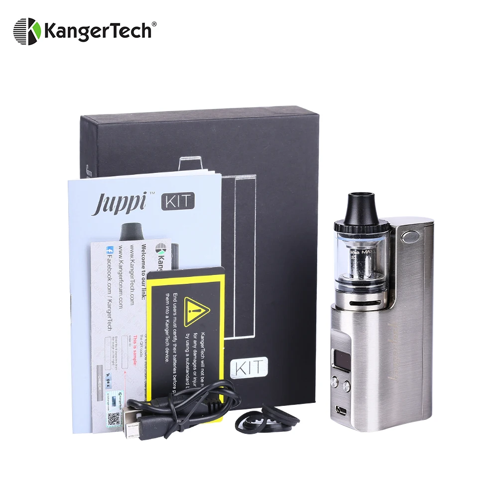 100% оригинал Kanger JUPPI Starter Kit с 75 Вт поле MOD и 3 мл танк распылителя E сигареты
