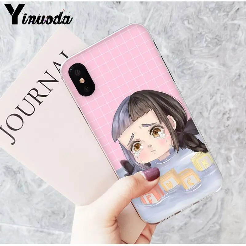 Yinuoda Melanie Martinez Cry baby мягкий силиконовый черный чехол для телефона для iPhone 5 5Sx 6 7 7plus 8 8Plus X XS MAX XR