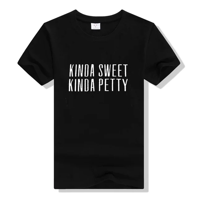 

Kinda Sweet Kinda Petty Wonmen T-Shirt Tumblr Street Unisex Vintage Grunge Aesthetic Quote Art Funny 90s Graphic Femme Tee Tops