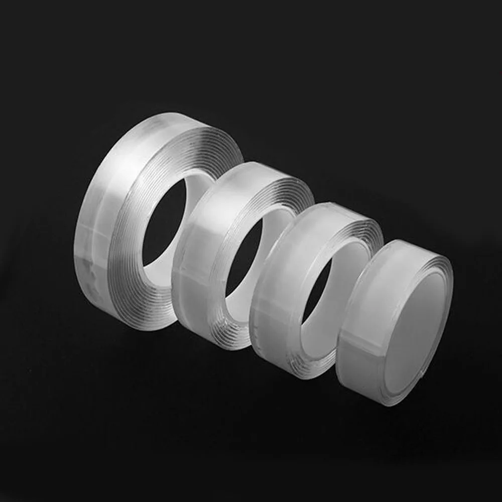 

Clear Double-Sided Adhesive Multi-Functional Tape Removable Silicone Gel Tape Traceless Washable Reusable Anti-Slip Sticky Tape