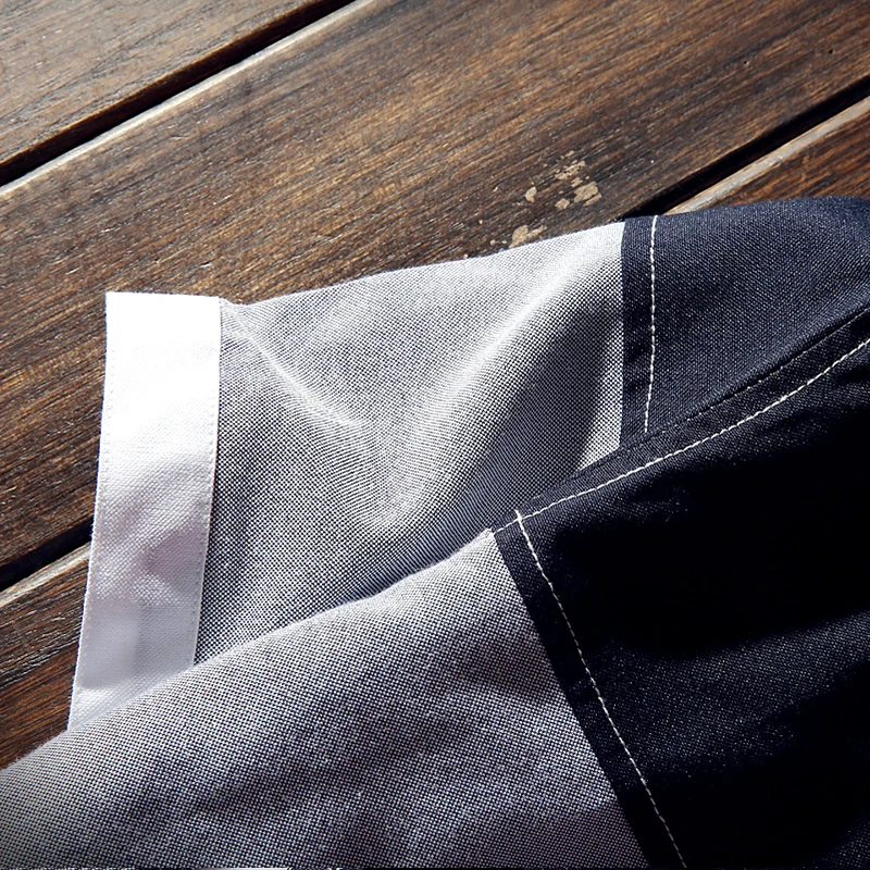 Мужская клетчатая рубашка с карманами Повседневная приталенная большого