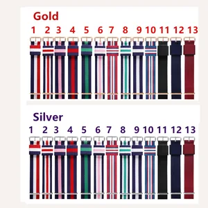 Ремешок для часов 007 Джеймс Бонд, армейский спортивный нейлоновый браслет в стиле НАТО, с пряжкой, для мужчин и женщин, брезентовый браслет, 14 мм 18 мм 20 мм