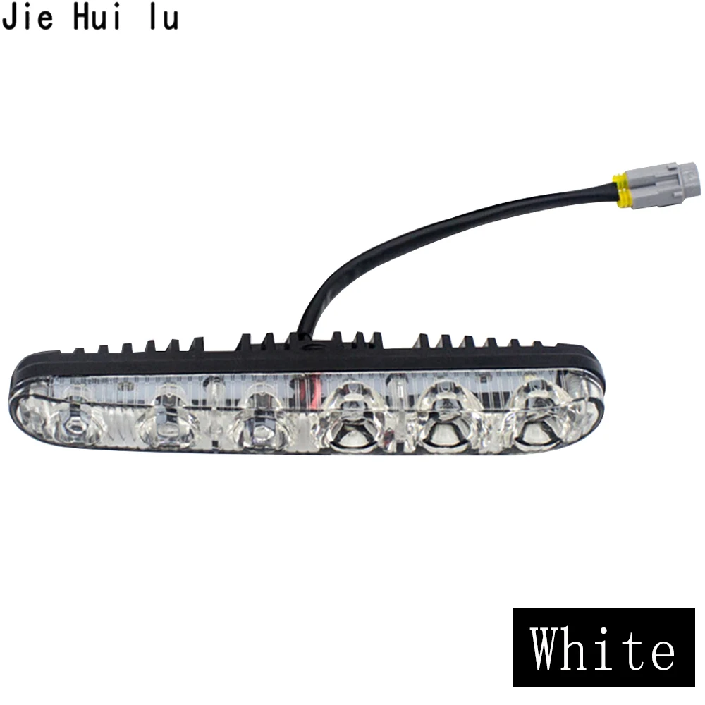 2 шт. течет Авто дневные ходовые огни 6 9 Led белый желтый указатель поворота бар