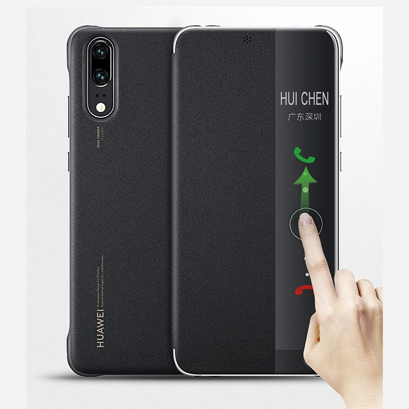 Чехол для huawei P20 Pro, Официальный чехол с окошком для просмотра из искусственной кожи, флип-чехол для huawei P20, чехол для huawei P20 Pro, флип-чехол